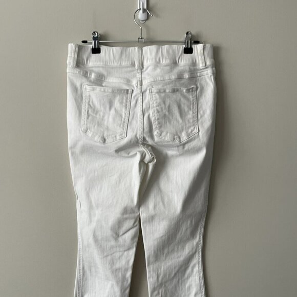 Spanx Every Wear Mid Rise Pull On Casual Ankle Skinny Jeans White Medium - Picture 4 of 8